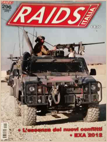 Copertina rivista Raids Italia